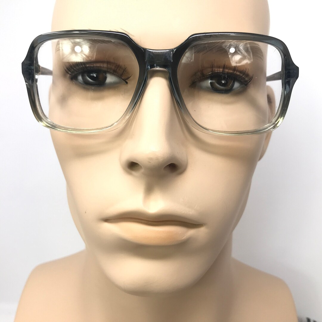 Vintage Modern Eyewear Drew Eyeglasses Glasses Frame Blue Clear Square