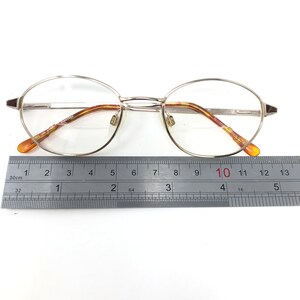 Vintage Specsavers Charity Eyeglasses Glasses Frames Gold Round Eyeglasses Frame Retro image 7