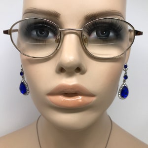 Vintage Specsavers Charity Eyeglasses Glasses Frames Gold Round Eyeglasses Frame Retro image 2