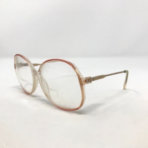 Vintage Oversized Eyeglasses Glasses Frames Pink Square Eyeglasses Frame Retro