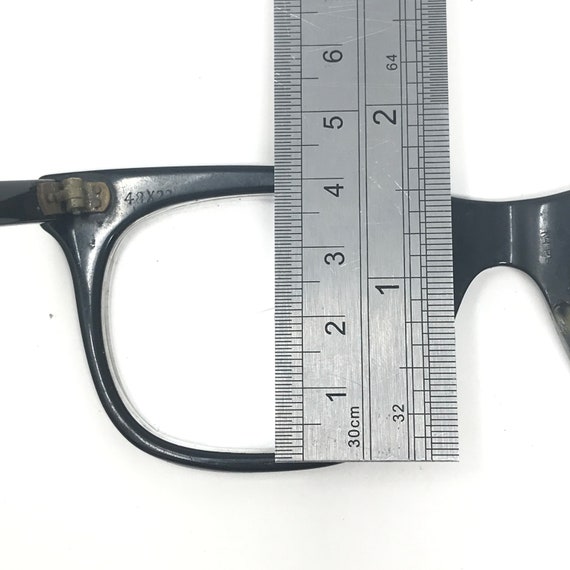 Vintage Mens Eyeglasses Glasses Frames Black Geek… - image 8