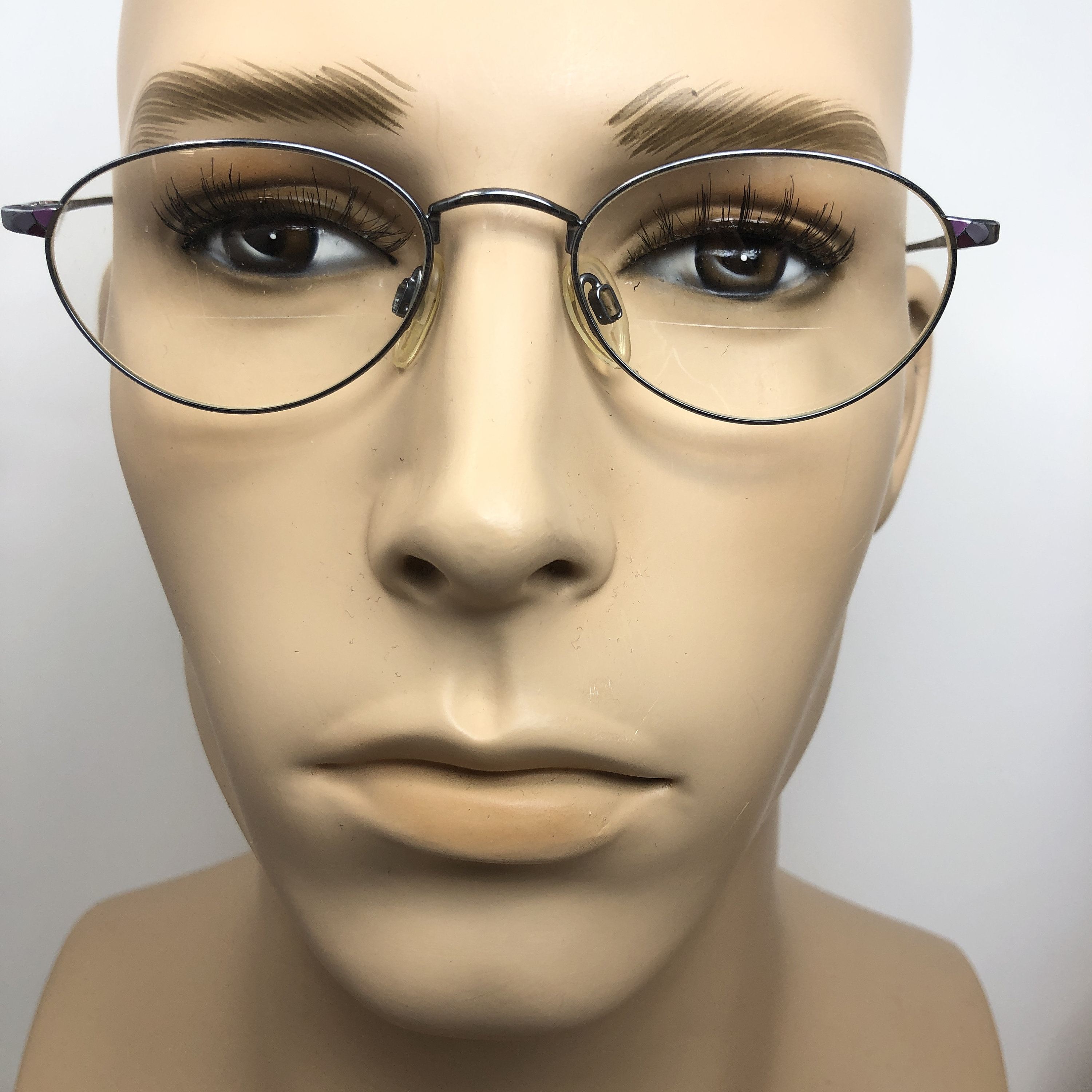 アンティーク 国産品 一山 銀縁 オーバル型 眼鏡 昭和 レトロ ヴィンテージ アンティーク 国産品 一山式 銀縁 オーバル型 眼鏡 メガネ 一山 銀縁