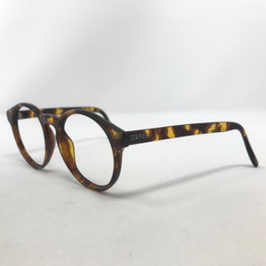 Vintage Esprit Eyeglasses Frames Brown Fleck Keyhole Bridge Used Glasses Frames Retro Austria