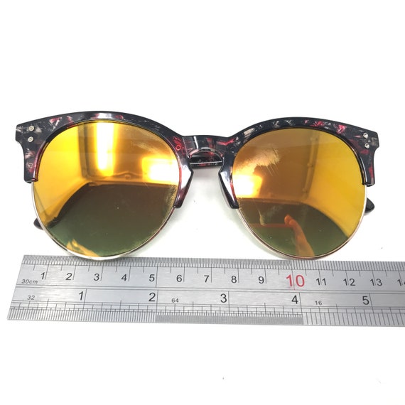 Vintage DZ2039 Sunglasses Black Pink Oversize Bro… - image 7