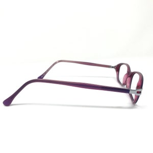 Vintage Specsavers Unisex 122 Glasögonbågar Lila Ovala Glasögonbågar Retro Herr Dam bild 6