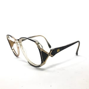 Vintage Oliver Goldsmith OG 102 Eyeglasses Glasses Frames Grey Oversized Eyeglasses Frame Retro