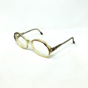 Vintage Ladies Eyeglasses Frames Brown Clear Rounded Glasses Retro Frame xeby