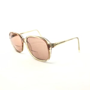 Vintage L.E 9126 Eyeglasses Glasses Frame Brown Square Used Eyeglass Frames Retro Unisex Mens Ladies