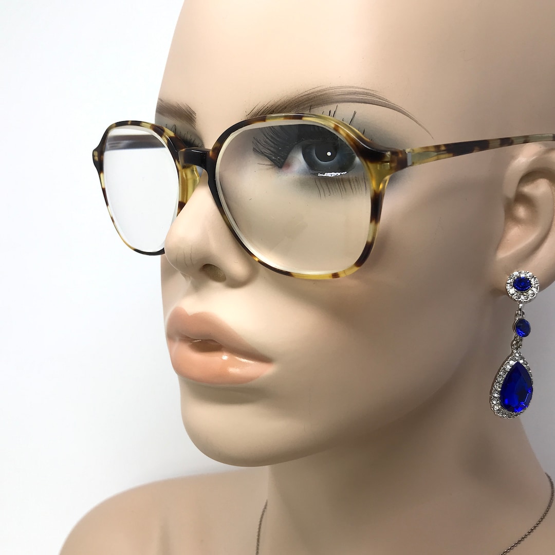 Vintage Boots Maple Eyeglasses Glasses Frame Brown Flecked Keyhole