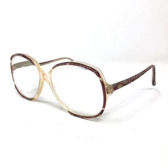 Vintage Ladies Eyeglasses Glasses Frame Red Clear… - image 3