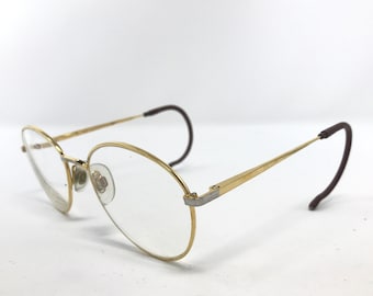 ハリーポッタータイプ眼鏡フレーム ラウンドメタルゴールド