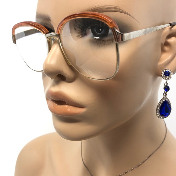 Vintage Athena Eyeglasses Glasses Frames Brown Br… - image 3