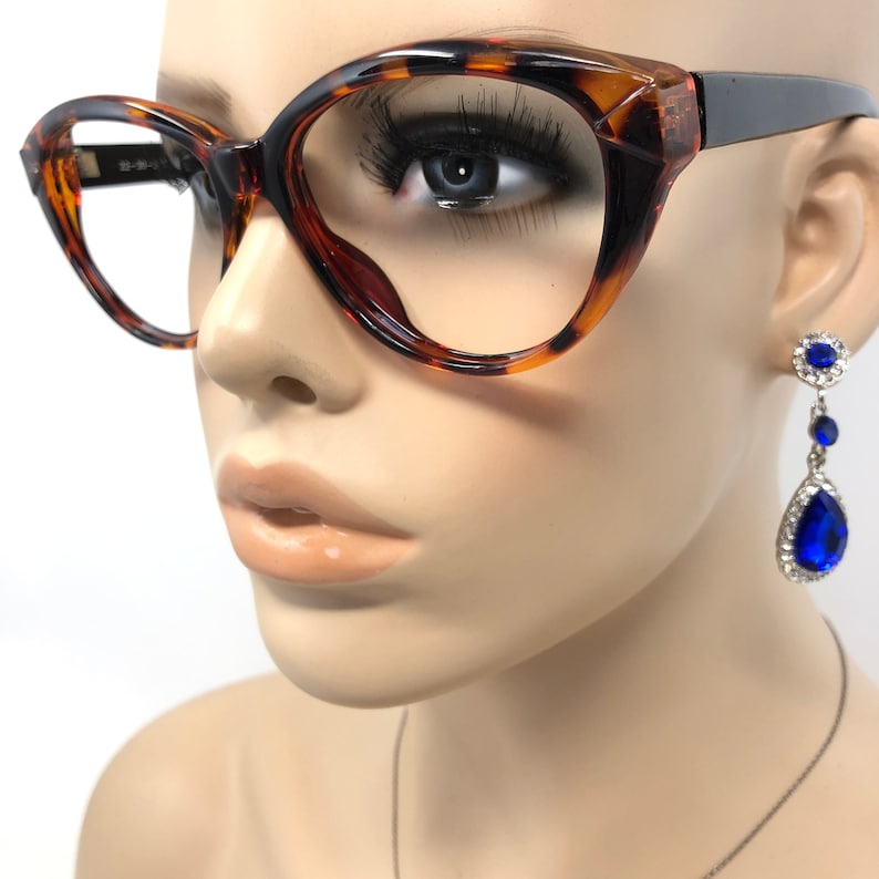 Vintage Boots 24J Eyeglasses Glasses Frame Brown Cat Eye Used Etsy