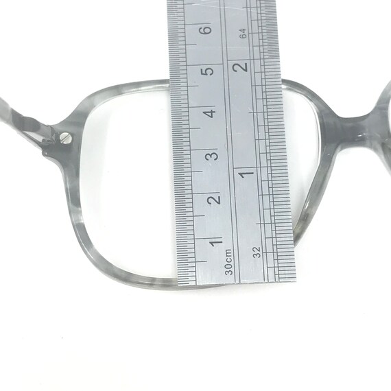 Vintage Mens Geek Eyeglasses Glasses Frames Grey … - image 8