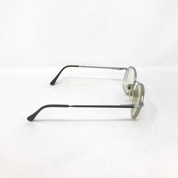 Vintage Round Eyeglasses Glasses Frame Silver Use… - image 5