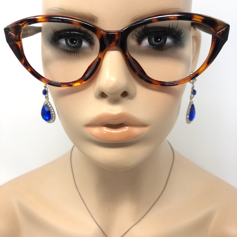 Vintage Boots 24J Eyeglasses Glasses Frame Brown Cat Eye Used Eyeglass