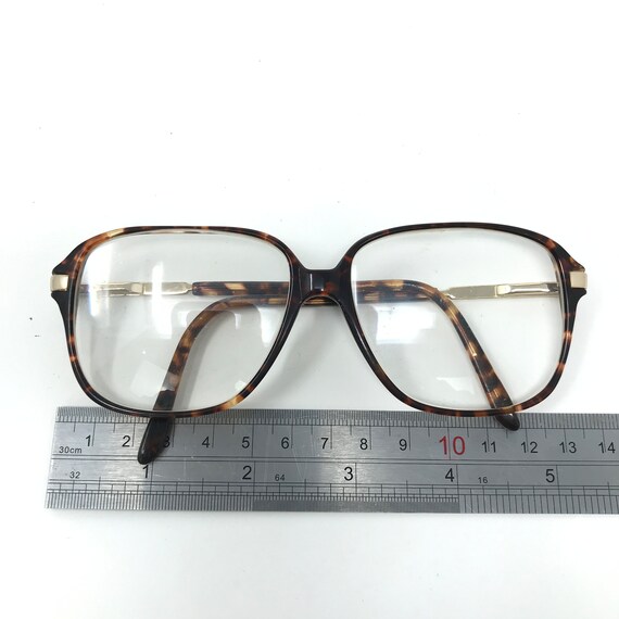 Vintage Mens Eyeglasses Glasses Frames Brown Tort… - image 7