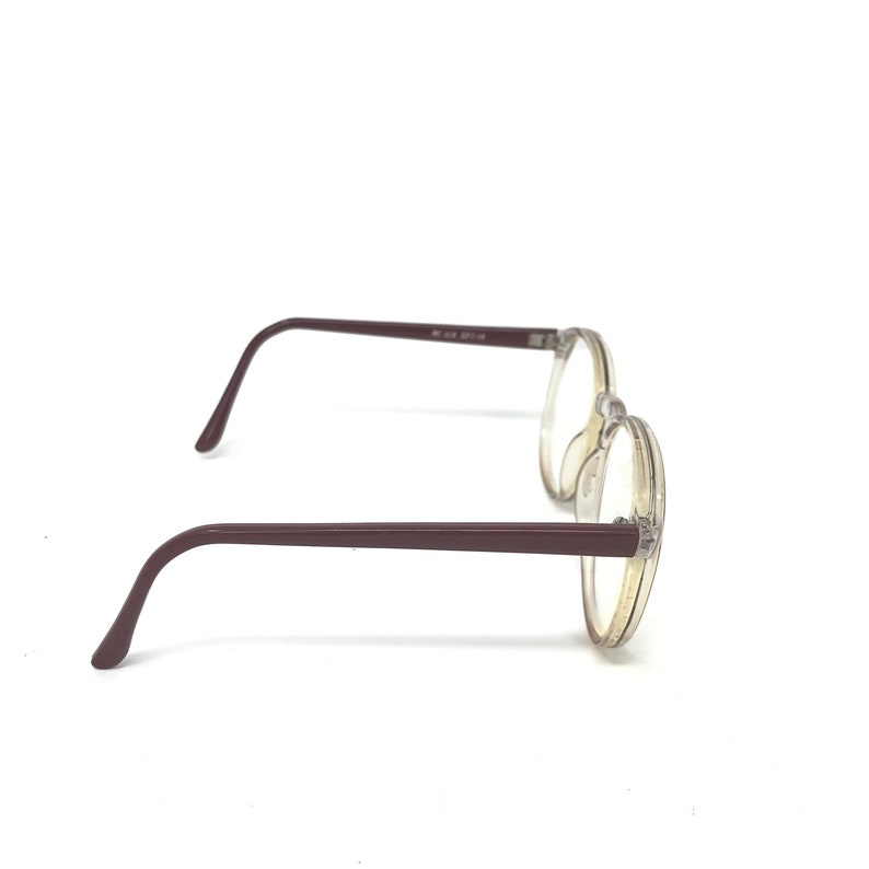 Vintage Specsavers MC-616 glasögonbåge röd rund panto begagnade glasögonbågar retro bild 5