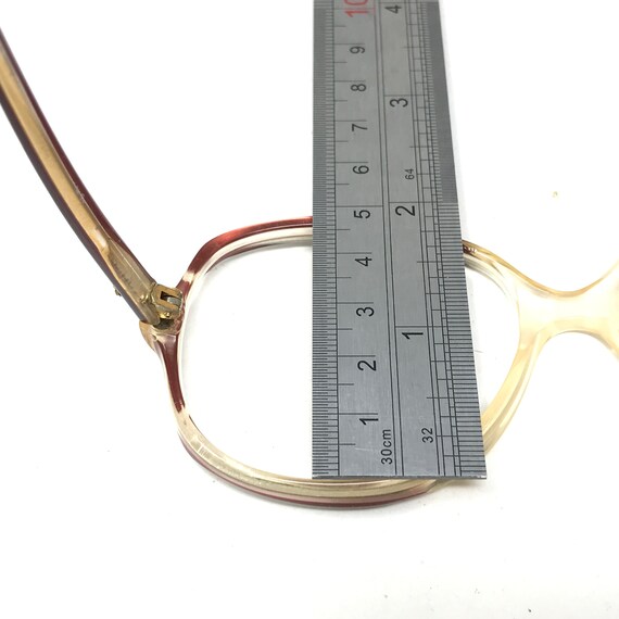 Vintage Ladies Eyeglasses Glasses Frame Red Clear… - image 9