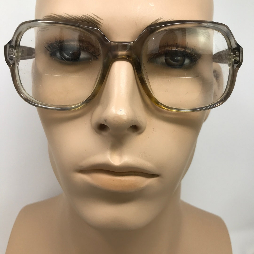 Vintage Vertex Eyeglasses Glasses Frames Brown Geek Eyeglasses Frame
