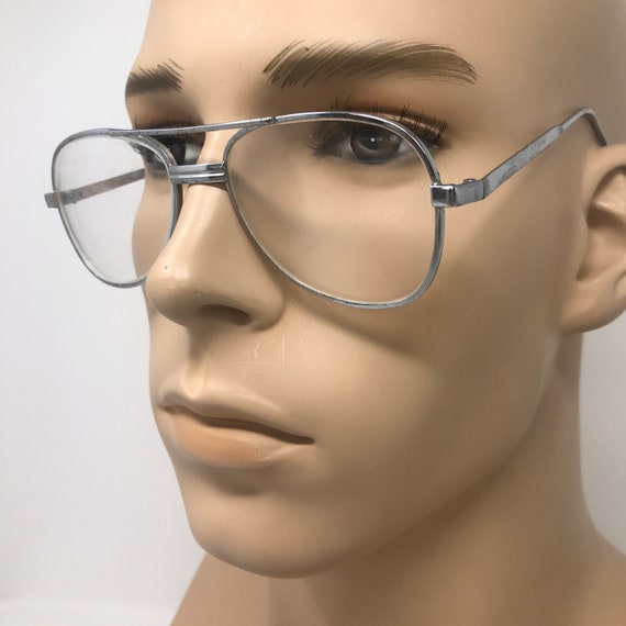Vintage Mens Antique Pilot Eyeglasses Glasses Fra… - image 2
