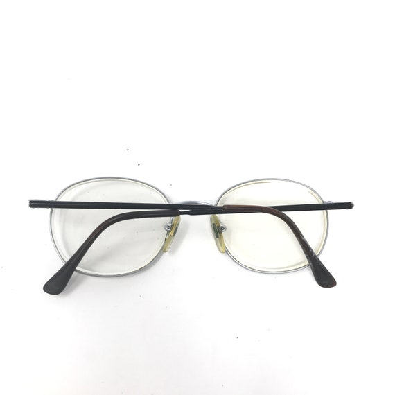 Vintage Round Eyeglasses Glasses Frame Silver Use… - image 6