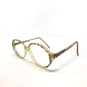 Vintage Zodiac Rachel Eyeglasses Glasses Frames Yellow Tortoise Oval Eyeglasses Frame Retro