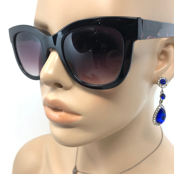 Vintage 133G Sunglasses Black Square Sun Shades Frames Glasses Retro Etsy Canada