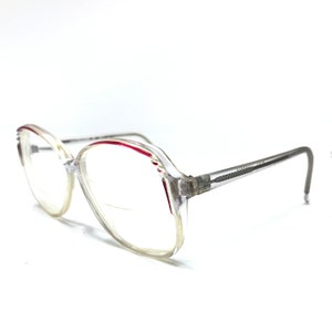 Vintage Specsavers Rose Eyeglasses Glasses Frames Pink Clear Oversized Eyeglasses Frame Retro