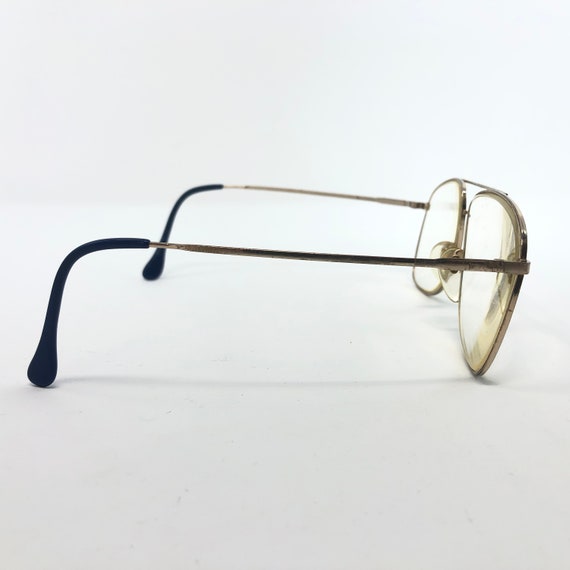 Vintage Mens Pilot Eyeglasses Glasses Frames Blue… - image 5