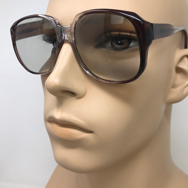 Vintage Specsavers Oscar glasögonbågar bruna nördiga glasögonbågar retro bild 2