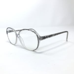 Vintage Ladies Oval Eyeglasses Glasses Frames Grey Clear Eyeglasses Frame Retro