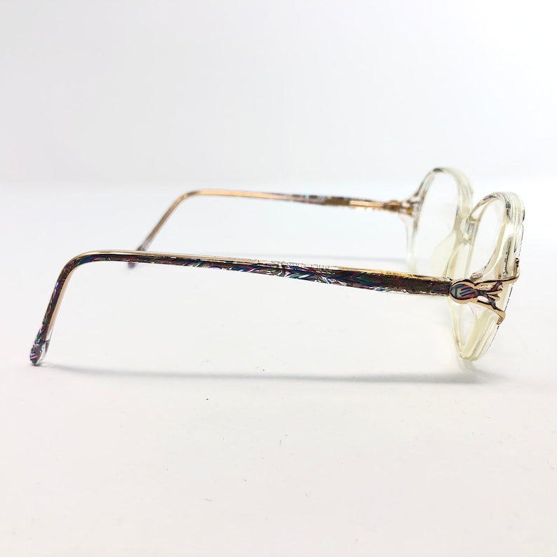 Vintage Specsavers Grace glasögonbågar genomskinliga fyrkantiga glasögonbågar retro bild 4