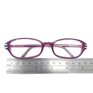 Vintage Specsavers Unisex 122 Glasögonbågar Lila Ovala Glasögonbågar Retro Herr Dam bild 7