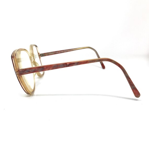 Vintage Tina Eyeglasses Glasses Frame Red Clear S… - image 3