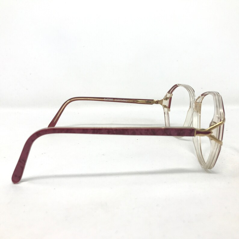 Vintage Specsavers Gaynor Eyeglasses Glasses Frames Red Square Eyeglasses Frame Retro image 5