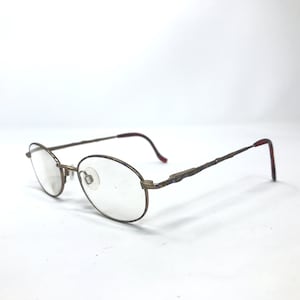 Vintage Specsavers Nola Eyeglasses Glasses Frames Bronze Oval Eyeglasses Frame Retro