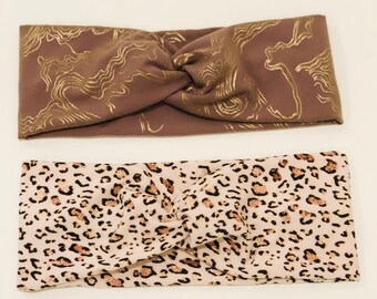 2 Simple twist headbands.  Yoga style, soft & comfortable !! Head band