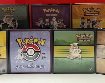 Vintage Custom Pokmon Trading Card 1.5 Binder W/ 9 Pocket Pages - Etsy