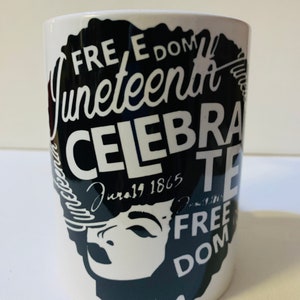 Custom Mug Juneteenth Black Mugs