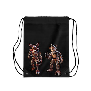 Five Nights at Freddy&#39;s Drawstring Bag: Horror Game Fan Backpack