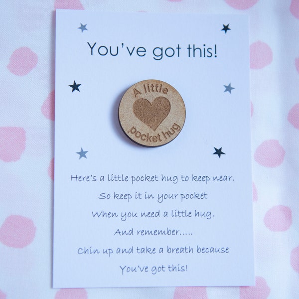 You’ve got this Hug Token Pocket Hug Gift Pick-Me-Up Gift