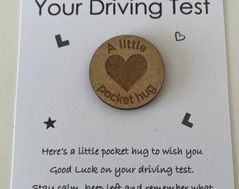 Good Luck on Your Driving Test Pocket Hug Gift Present