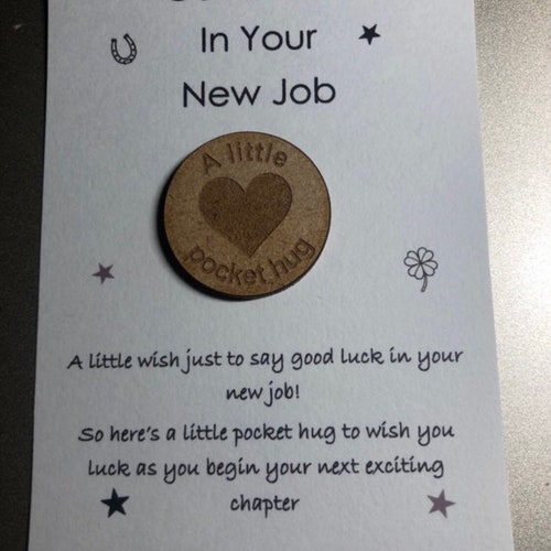 Good Luck in Your New Job Gift Box Includes Wish Bracelet Etsy