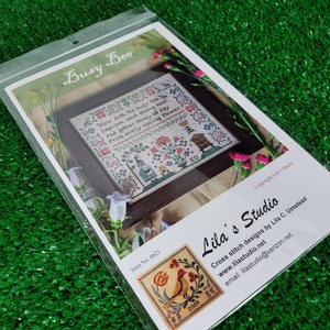 Busy Bee Cross Stitch Pattern by Lila's Studio