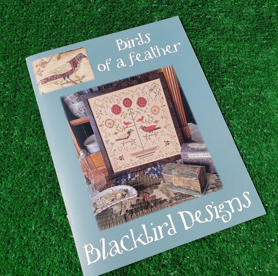 Birds of a Feather Cross Stitch Pattern Blackbird Designs Etsy