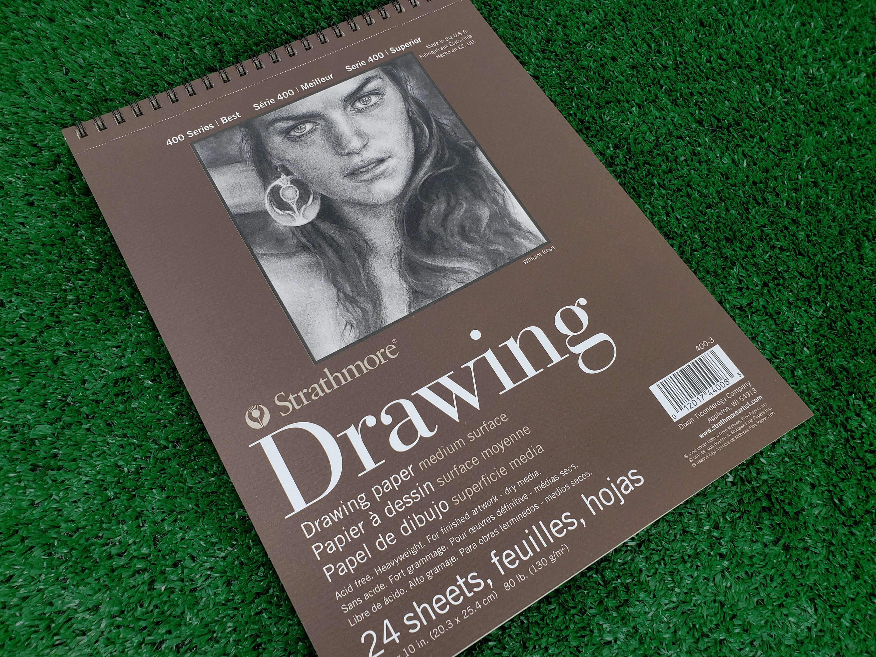 Strathmore Drawing Paper Pad, 400 Series, Medium Surface, 8 x 10