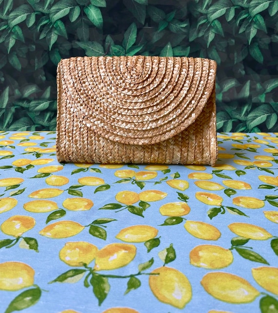 Handmade Wicker Rattan Clutch Bag