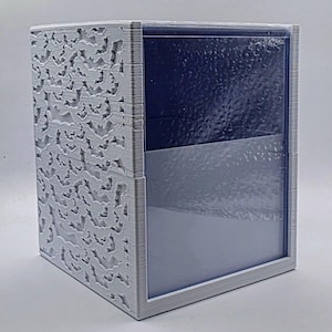 3D Printed MTG Deck Box - Bats Pattern, EDH Commander Card Case