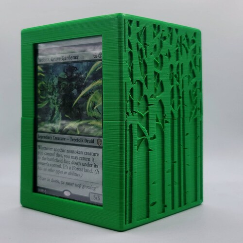 MTG Commander EDH Showcase Deck Box Trees Etsy